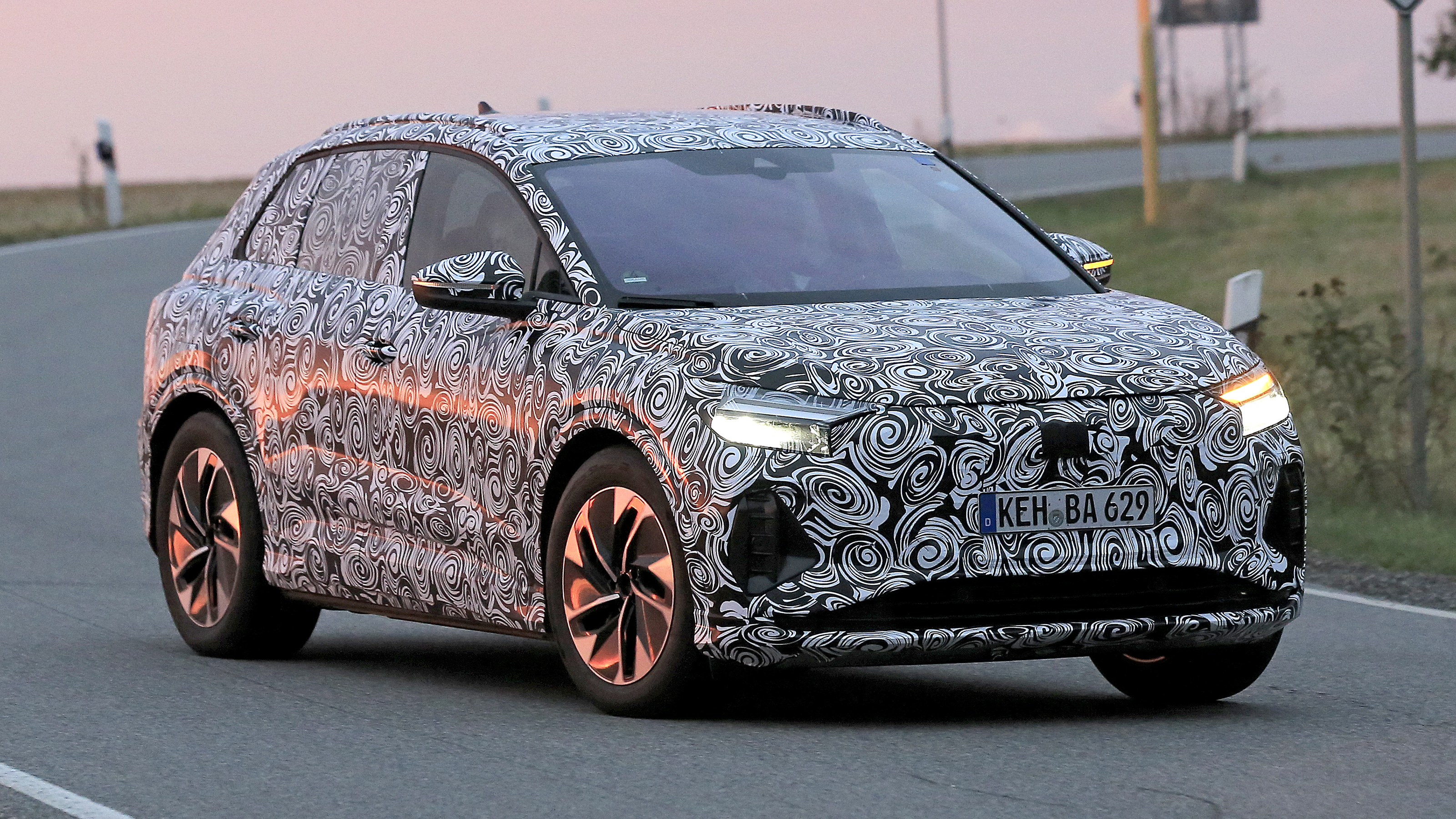 Electric Audi Q4 e-tron spied ahead of winter launch 